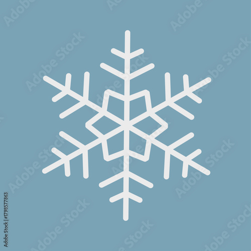 雪の結晶のイラスト　アイコン　イラスト　マーク　ベクター　