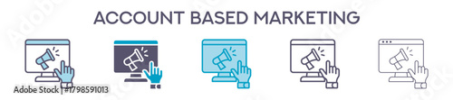 Account Based Marketing Element For Design Graphic - Multi Styles
