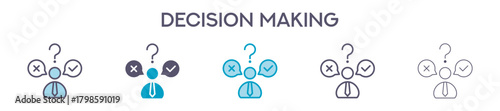Decision Making Element For Design Graphic - Multi Styles