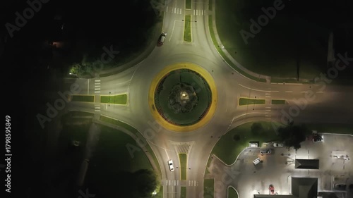 Night roundabout, Freeport, Grand Bahama, Bahamas. November 12th 2025
