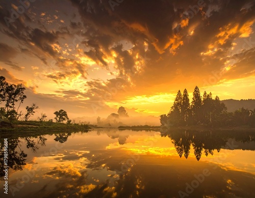 幻想的な夕焼け