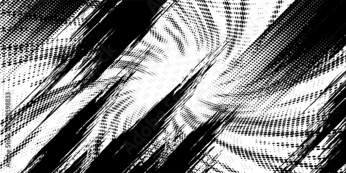 Tire tracks background for rally, drift, motocross, off-road and other auto and motorsport. Black tire marks on a white background with a worn effect and splashes of dirt. Vector isolated texture