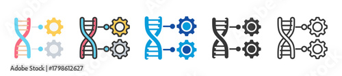 crispr icon set multi style various collection