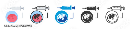 cell therapy icon set multi style various collection