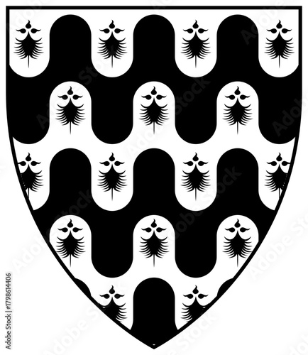 Fenwick Roll címertekercs évek evet hermelin logo.