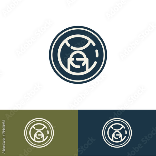 A sophisticated logo with smooth lines that unite a crown and basketball, reflecting prestige and competitive spirit.