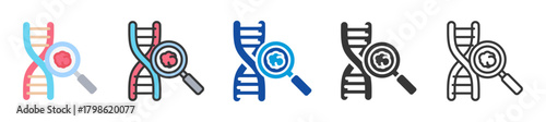gene disorder icon set multi style various collection