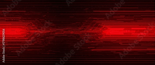 Glitch block neon red design background