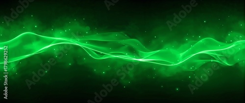 Glow flare neon green design background