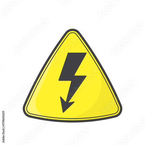 Comprehensive Set of Industrial Hazard and Safety Warning Signs. Yellow vector icons including electrical, radioactive, flammable, forklift, and slippery surface symbols.
