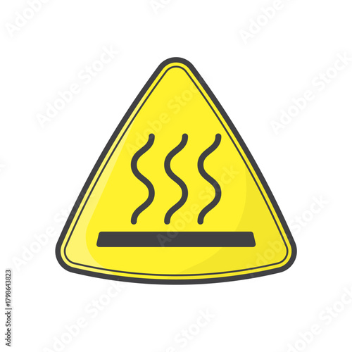 Comprehensive Set of Industrial Hazard and Safety Warning Signs. Yellow vector icons including electrical, radioactive, flammable, forklift, and slippery surface symbols.