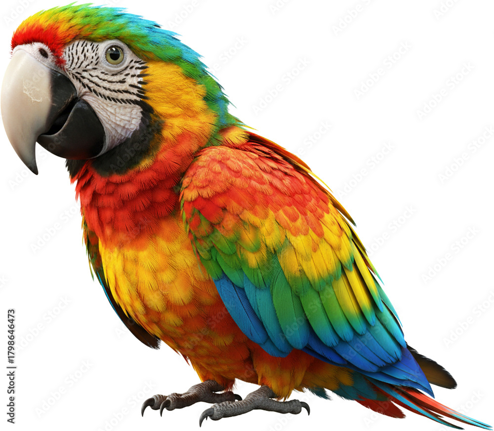 Fototapeta premium Macaw 3D Render