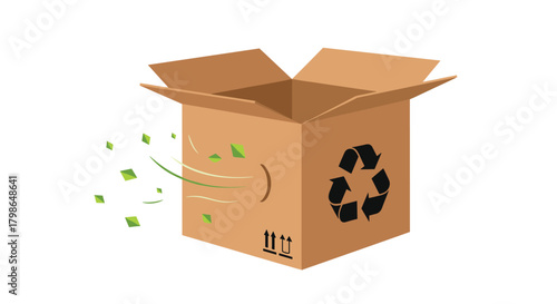 Recycling cardboard boxes for a sustainable future and a healthier planet.