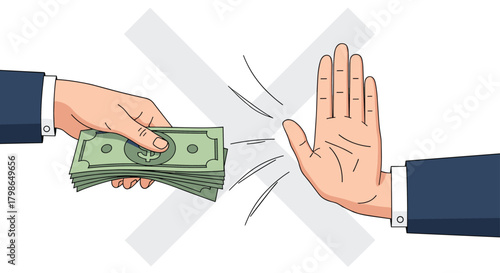 Stop accepting bribes and maintain ethical business practices for long-term success.