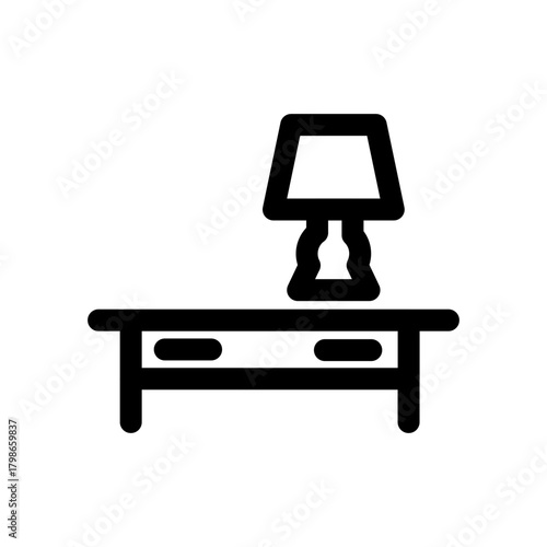 Desk Lamp on Table