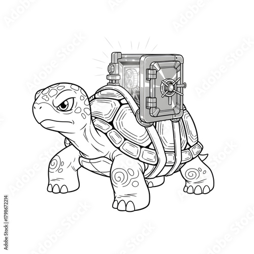 big turtle protection data entry with  encrypted storage