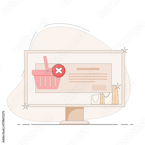 Illustration of Abandoned Shopping Cart Recovery Strategy for E-Commerce Business