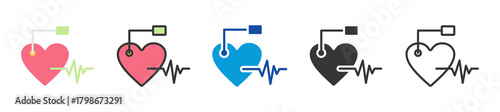 pacemaker icon set multi style various collection