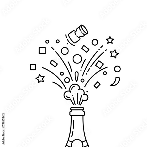 Champagne Bottle Pop