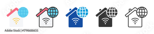 wifi icon set multi style various collection