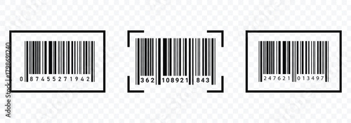 Barcode scan icon. vector bar code. eps 10