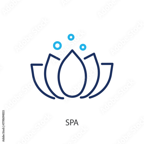 Spa thin line icons. Original vector illustration.
