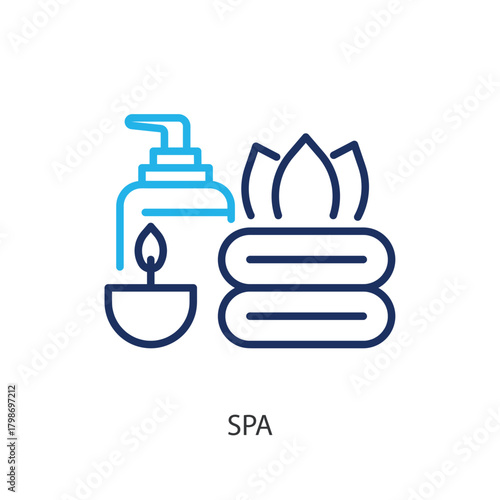Spa thin line icons. Original vector illustration.