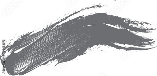 Abstract grey brush stroke textured background with rough edges and scattered dots vector