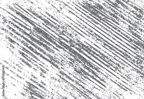 Gray diagonal distressed stripes textured background with speckled pattern and rough edges grunge abstract
