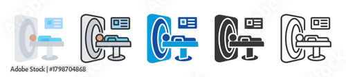 ct scan icon set multi style various collection