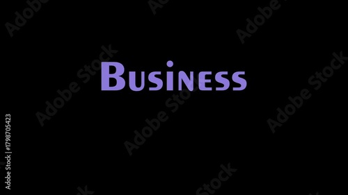 Business Conference Text Animation with Animate In Effect