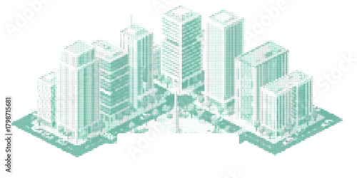 Abstract building skyscraper background, civil engineering theme