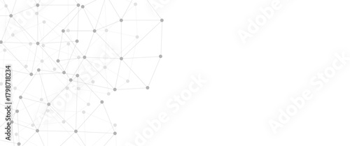 Abstract plexus background with connecting dots and lines. Global network connection