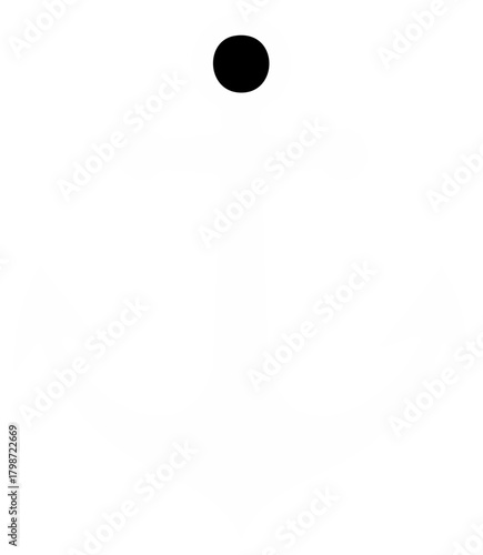 Minimalist Anchor Icon with Black Dot Detail