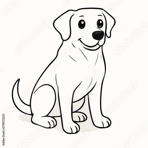 vector illustration of a dog