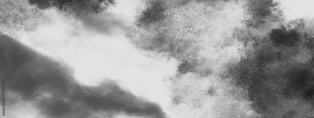 Obraz premium Black and White Abstract of Gritty Smoke, Dust Clouds, and Whispering Vapors, Gray Clouds Texture Background for Design, Photography, and Stock Use in Monochrome, Moody element.
