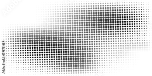 Transparent Vector Gradient Blue Color Halftone Background Staggered Dots Pattern modern dotted