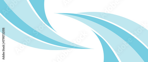 Abstract blue waves background, minimal waves design concept