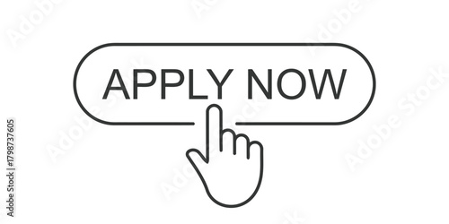 apply, now, button, cursor, hand, pointer, click, action, online, web, interface, design, element, technology, business, recruitment, job, application, form, submit, call to action, interactive, digit