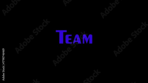 Team Discussion Text Animation with Animate In Effect