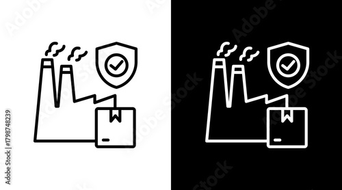 Manufacturer Responsibility  White Icon Set Design