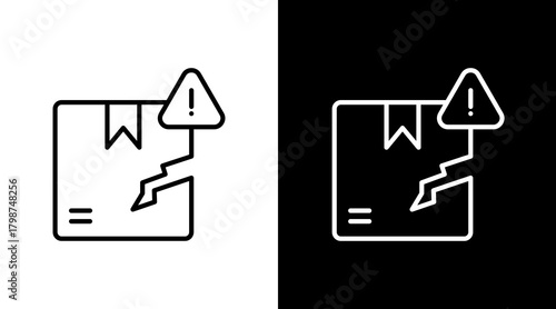 Tableau sur toile Faulty Product  White Icon Set Design