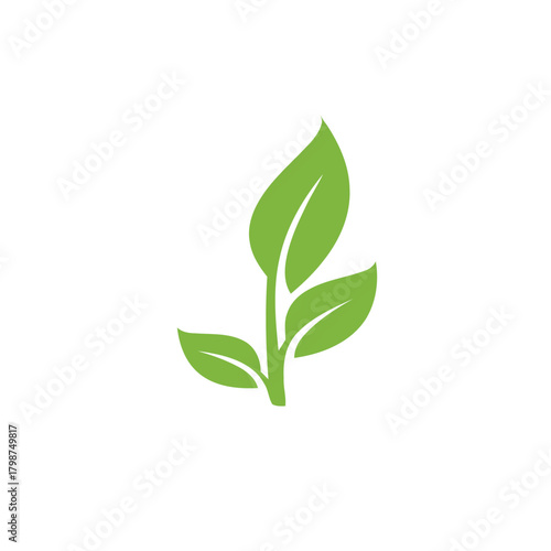 sprout, plant, leaf, leaves, growth, nature, organic, seedling, new life, green, fresh, environment, agriculture, botany, symbol, icon, graphic, design, simple, clean, white background, isolated