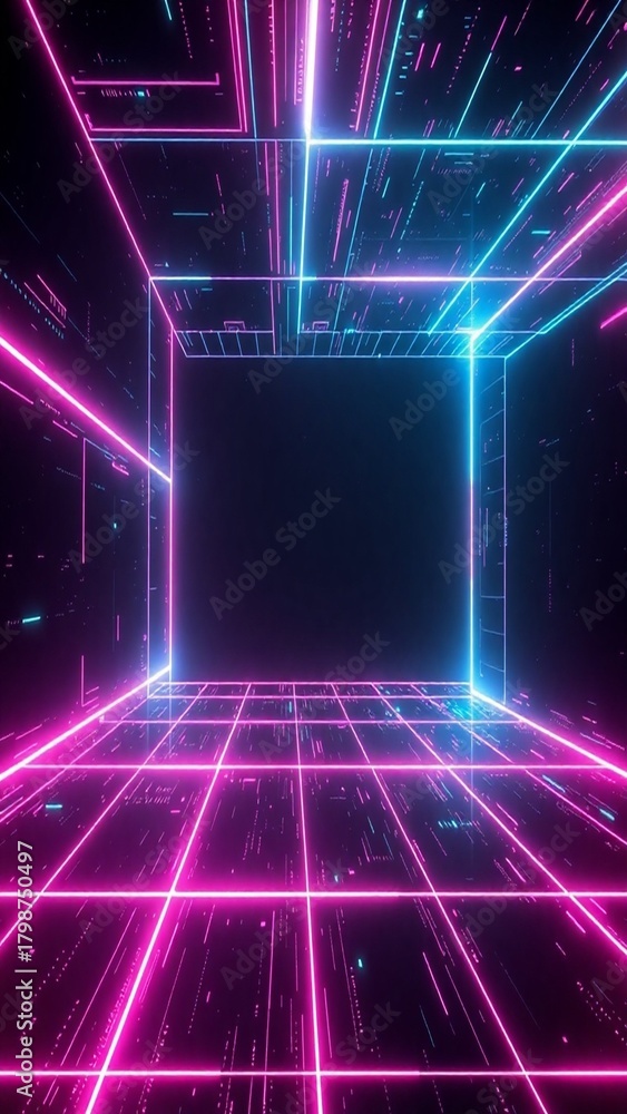 Fototapeta premium abstract background with glowing lights
