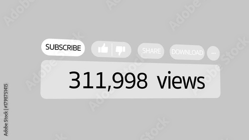 View count video from 0 to 1,000,000 with white letters on a black background