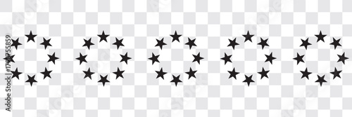 Stars in circle icon vector illustration graphic design