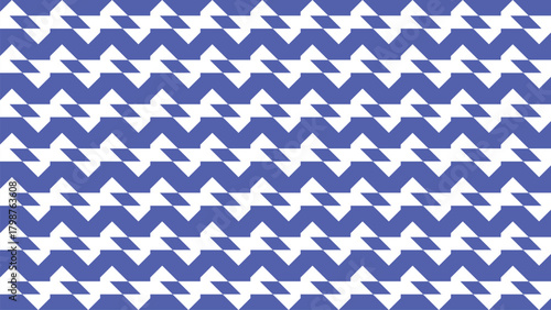 Charming geometric pattern in blue and white for modern backgrounds stylish textiles