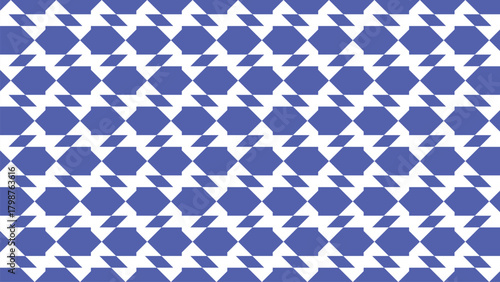 Dynamic geometric pattern blue and white modern designs, textiles and vibrant backdrops for creative projects