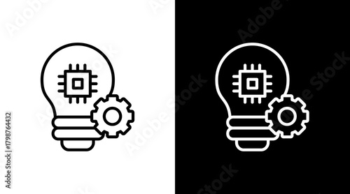 Ai Innovator  White Icon Set Design