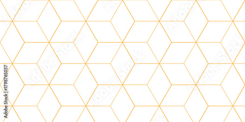 seamless pattern of geometric shapes square honeycomb grid cube wallpaper texture background.